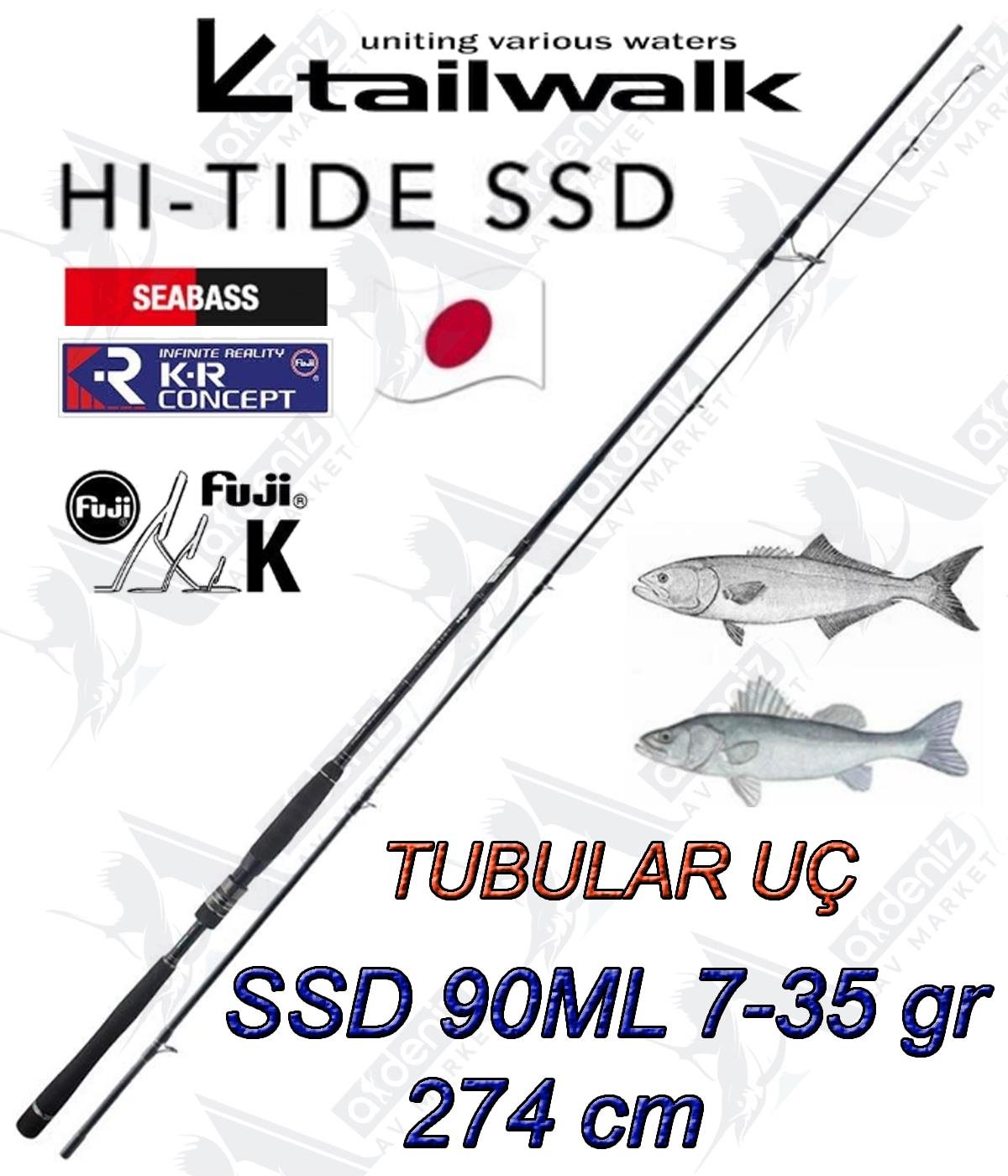 Tailwalk Hi-Tide SSD 90ML 2.74mt 7-35gr (2P) Spin KamışTAİLWALK