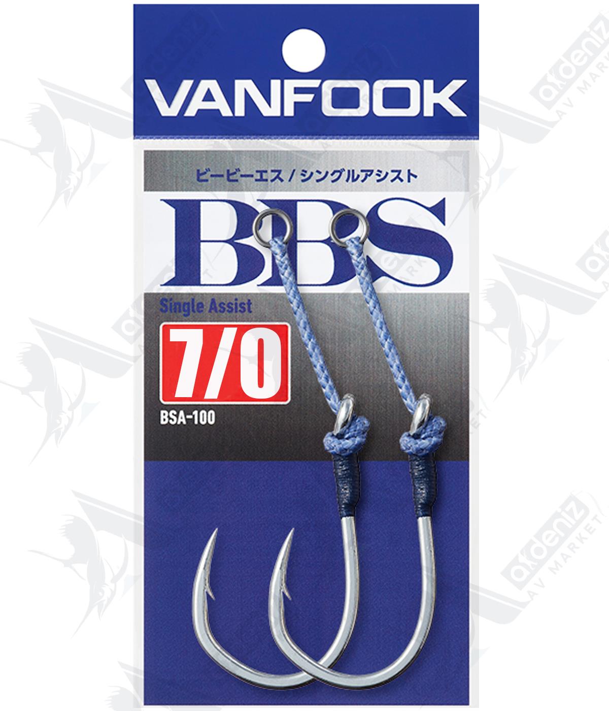 Vanfook BSA-100 BBS Single Assist Hook Jig Assist İğnesi (2 Adet-Tekli) Silver #7/0VANFOOK