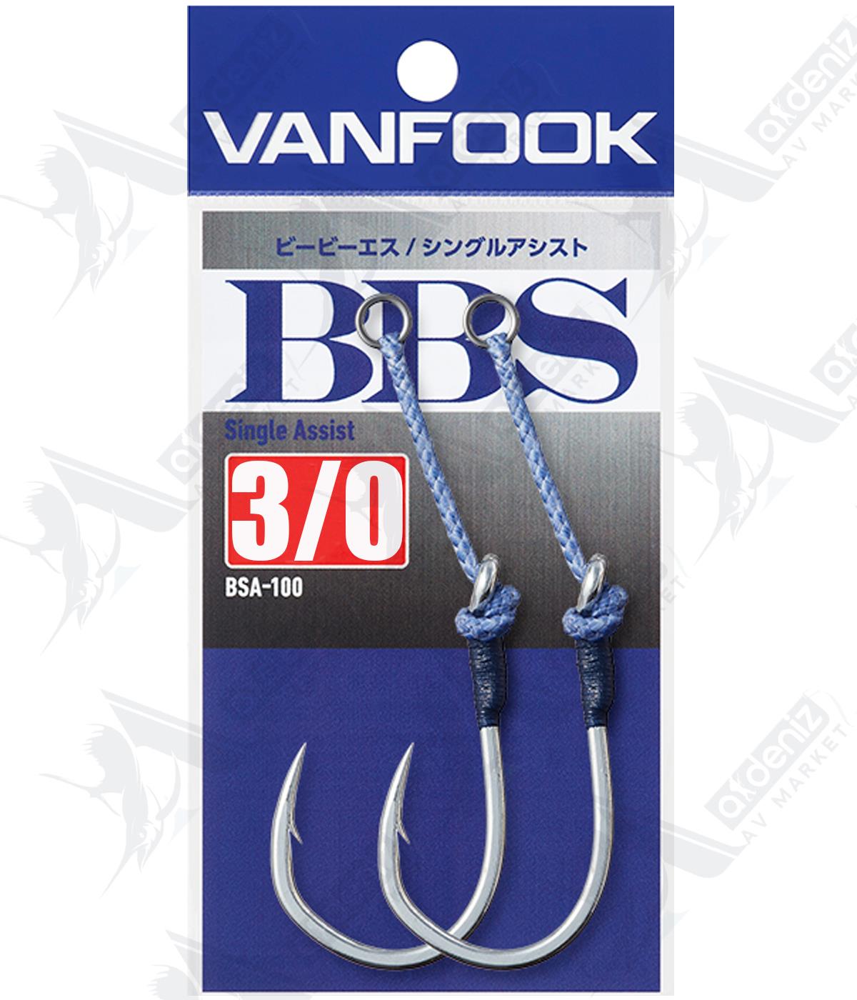 Vanfook BSA-100 BBS Single Assist Hook Jig Assist İğnesi (2 Adet-Tekli) Silver #3/0VANFOOK