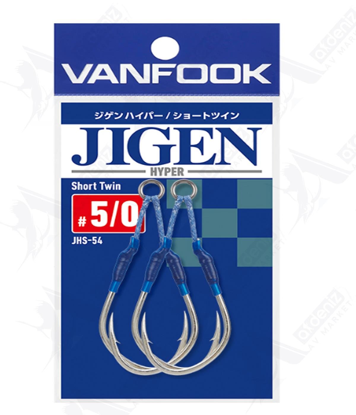 Vanfook Jigen Hyper Short Twin JHS-54 Jig Assist İğnesi No:5/0VANFOOK
