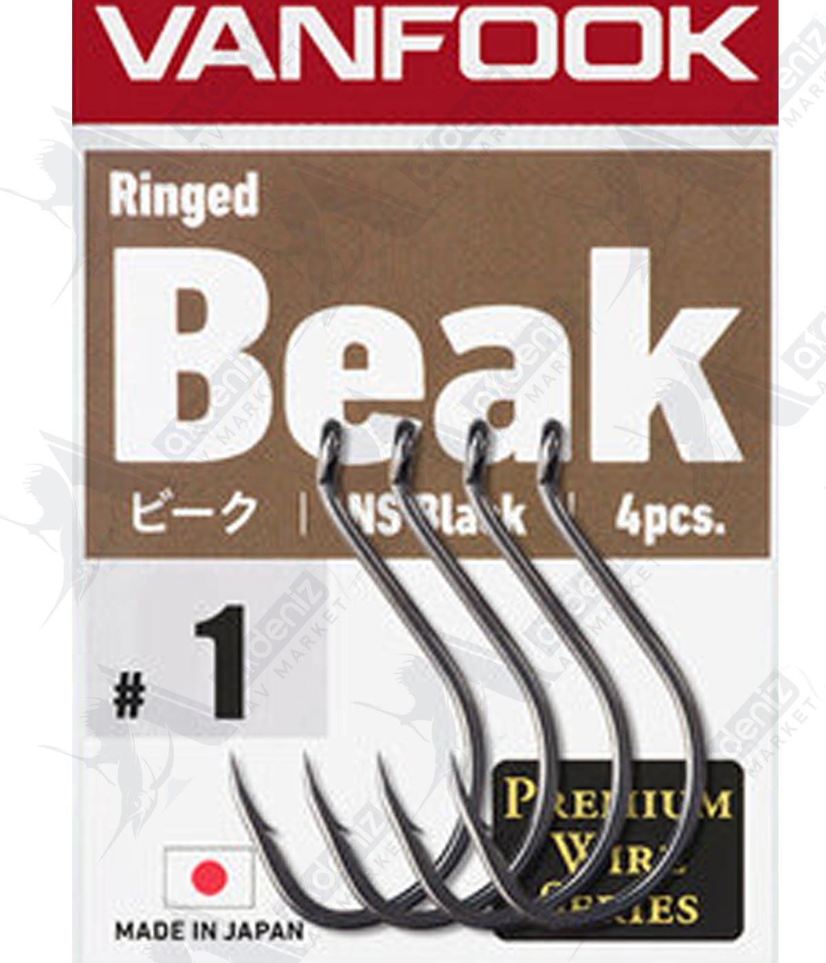 Vanfook Ringed Beak NS Black Olta İğnesi (9'lu Paket) #1VANFOOK