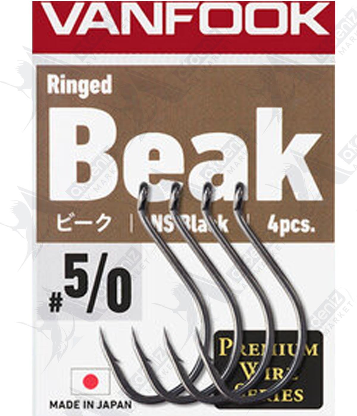 Vanfook Ringed Beak NS Black Olta İğnesi (4'lü Paket) #5/0VANFOOK