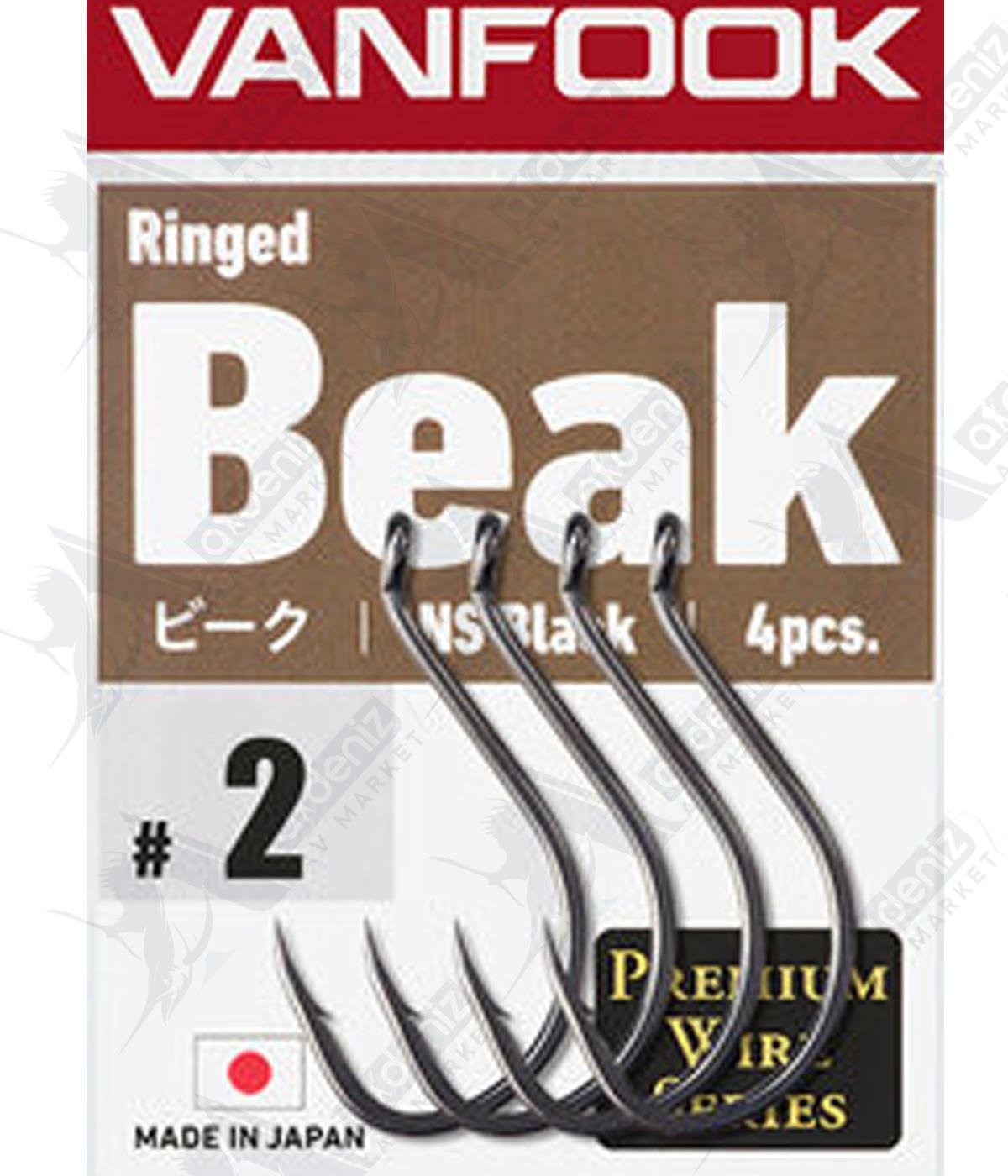 Vanfook Ringed Beak NS Black Olta İğnesi (10'lu Paket) #2VANFOOK
