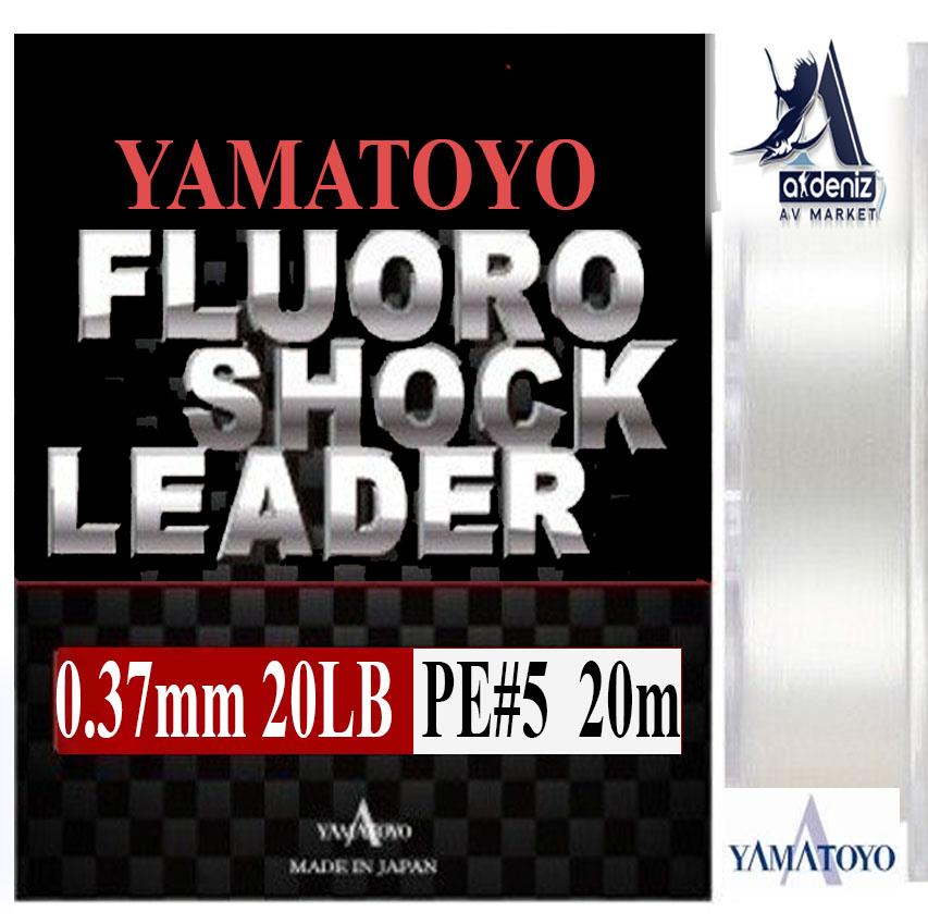 YAMATOYO FLUORO SHOCK LEADER 20Lb 0,37 mm Pe#5 20mYAMATOYO