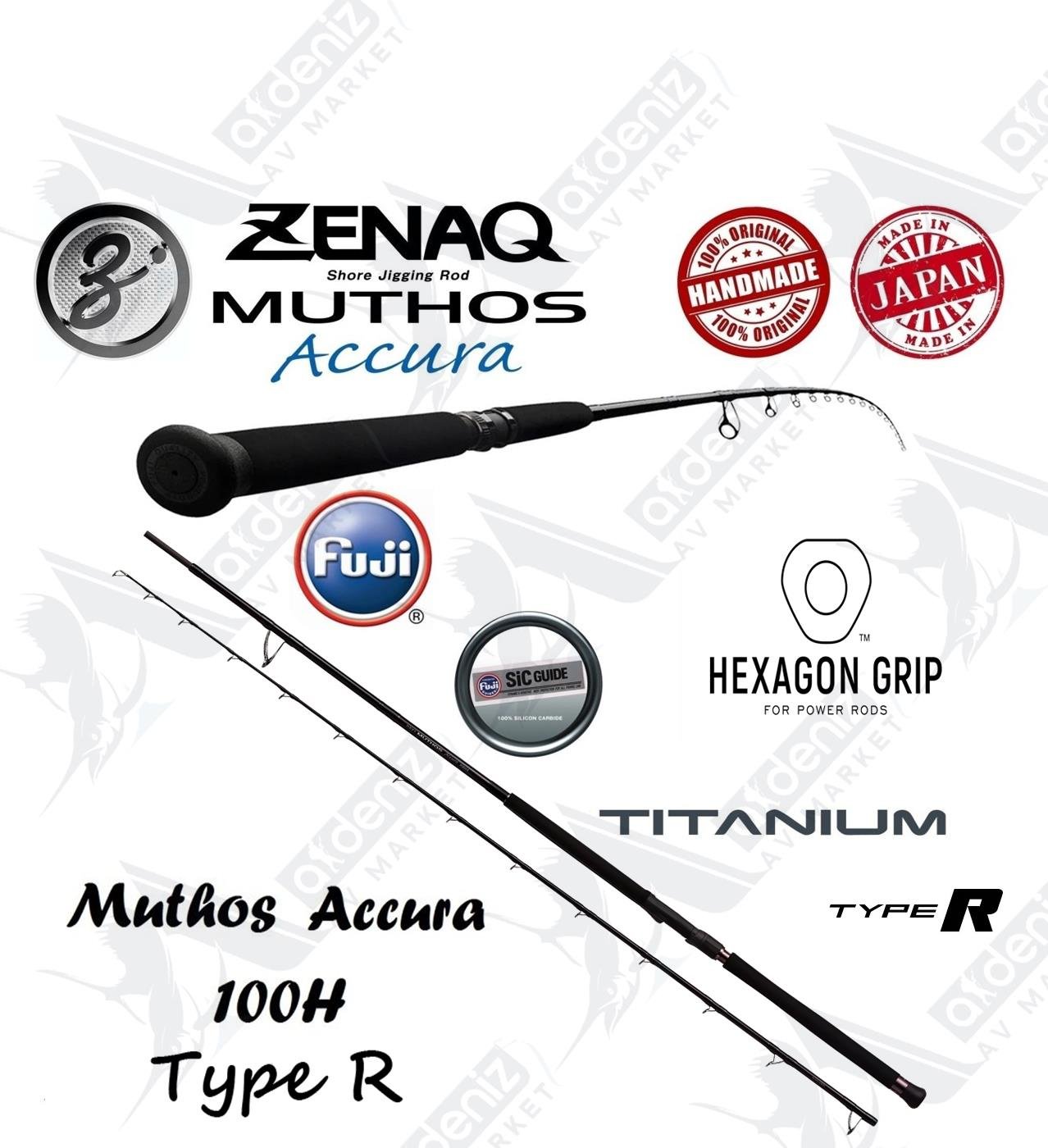 Zenaq Defi Muthos Acura 100H Type R RG 305cm 30-200gr Shore Jigging KamışıZENAQ