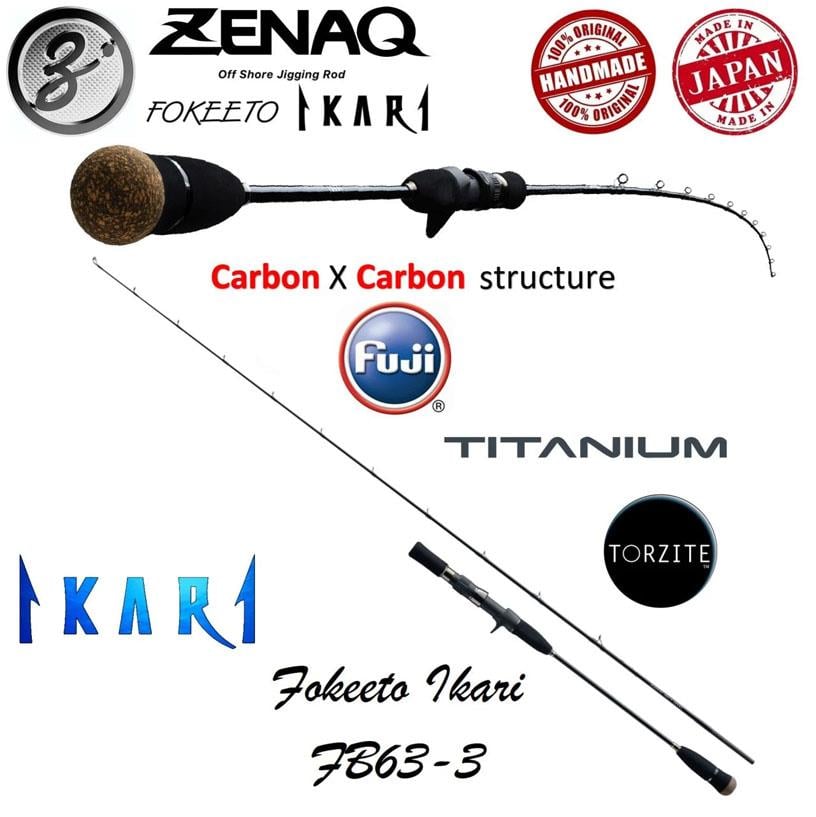ZENAQ Fokeeto FB63-3 İkari 190 cm. 170-240 gr. (Tetikli) Slow Jigging KamışıZENAQ