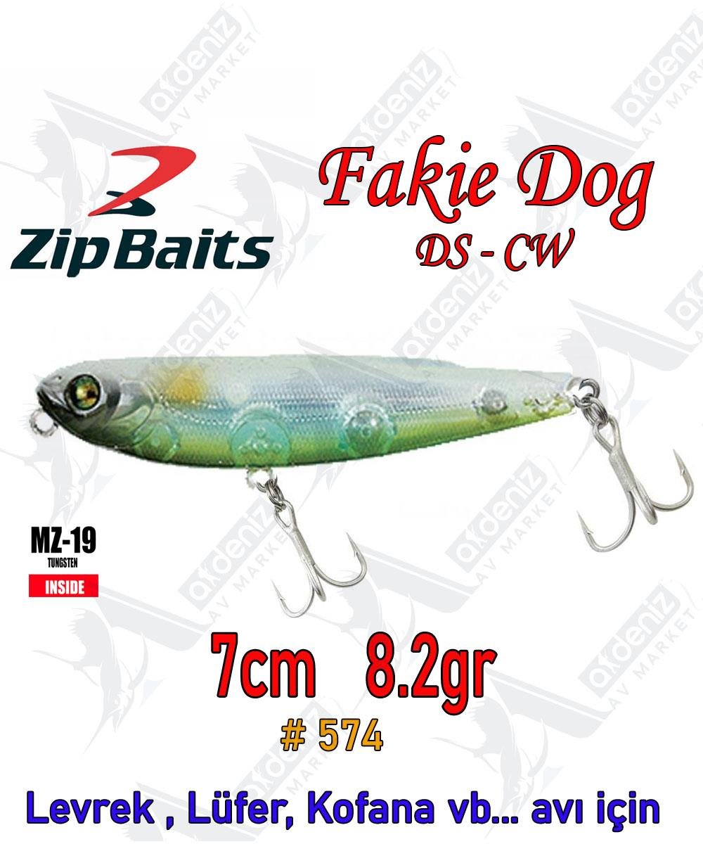 Zipbaits Fakie Dog 70mm 8.2gr Su Üstü WTD Maket Balık Color:574 cwZİPBAİTS