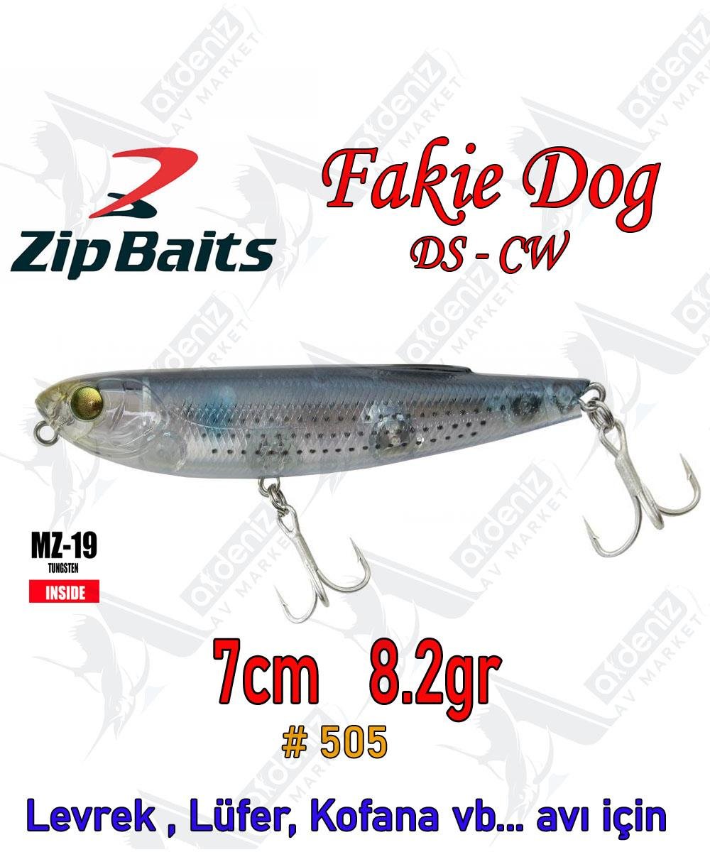 Zipbaits Fakie Dog 70mm 8.2gr Su Üstü WTD Maket Balık Color:505 cwZİPBAİTS