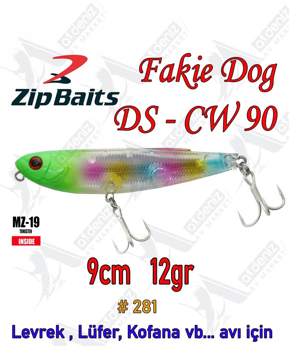 Zipbaits Fakie Dog 90mm 12gr Su Üstü WTD Maket Balık Color:281 cwZİPBAİTS
