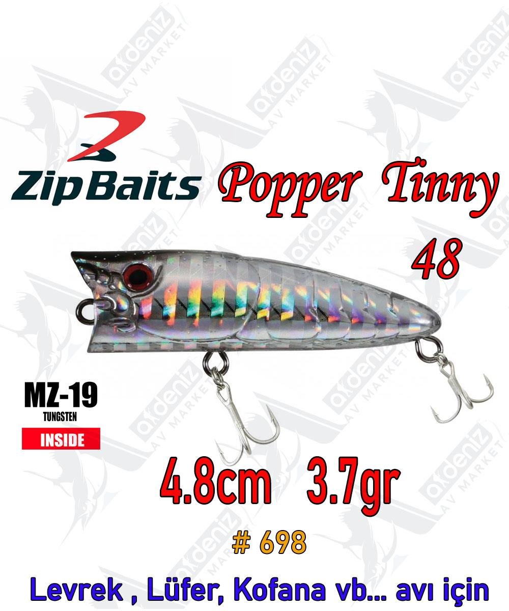 Zipbaits Popper Tiny 4,8cm 3.7gr Su Üstü Poping LRF Sahtesi Color:698ZİPBAİTS