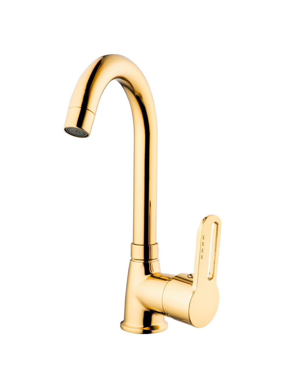 İnci Mix  Gold Lavabo Bataryası (Kısa Borulu)