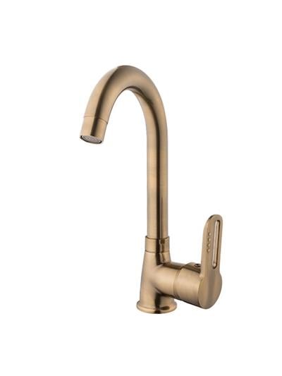 İnci Mix Antik Sarı Lavabo Bataryası (Kısa Borulu)