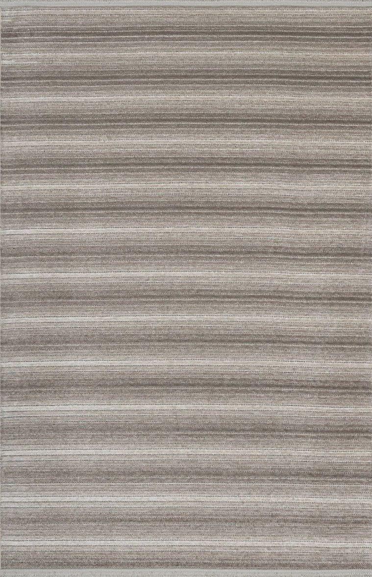 Cool 402 Vizon Renkli Doğal Çizgili Yumuşak Dokulu Kaymaz Tabanlı Modern Tarz Kilim