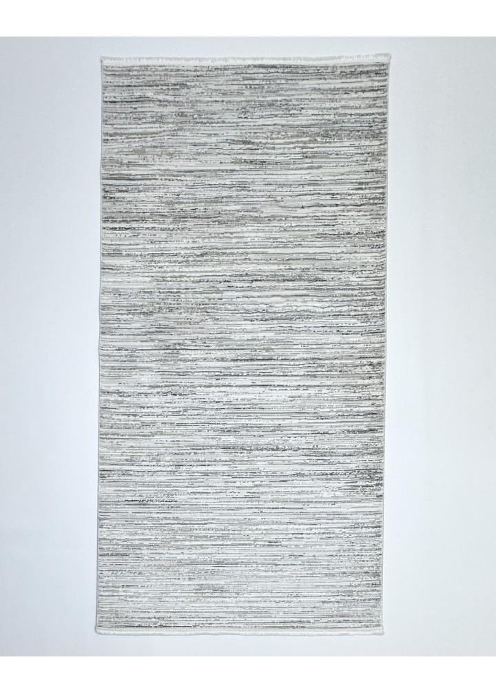 Nova 1123 Minimalist Kendinden Çizgi Desenli Mavi Renk Geçişli Kesme Yolluk Koridor Halısı