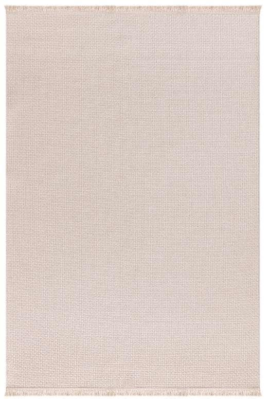 Sisal 1121 Düz Spor Saçaklı İskandinav Modern Krem Renk Jüt Halı