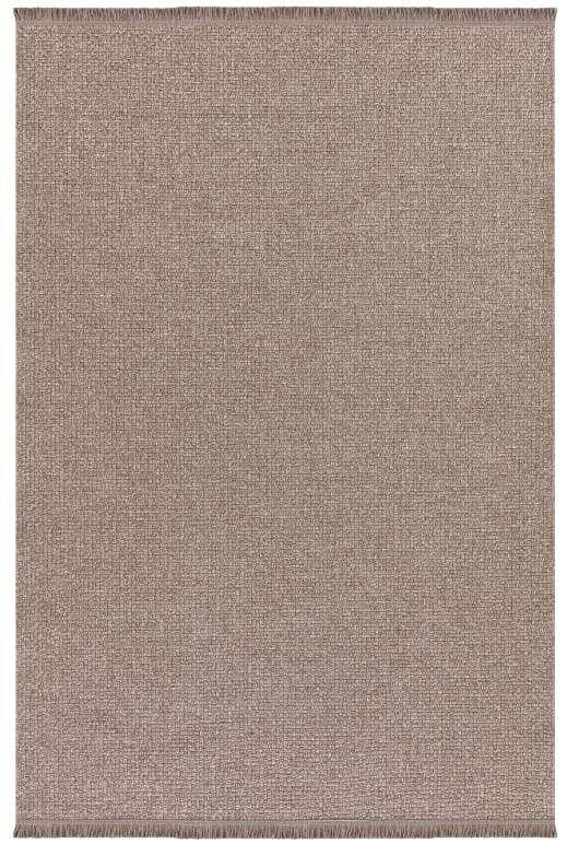 Sisal 1121 Düz Spor Saçaklı İskandinav Modern Vizon Renk Jüt Halı
