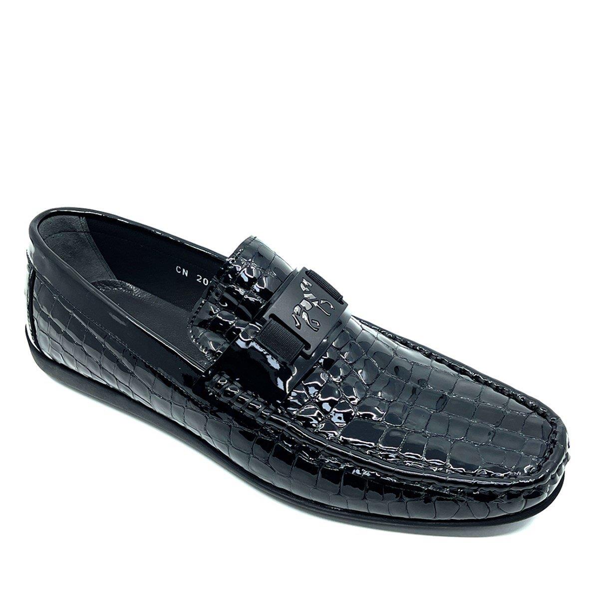 Fosco Siyah Hakiki Deri Erkek Loafer - Rok Ayakkabı 2094 589 430