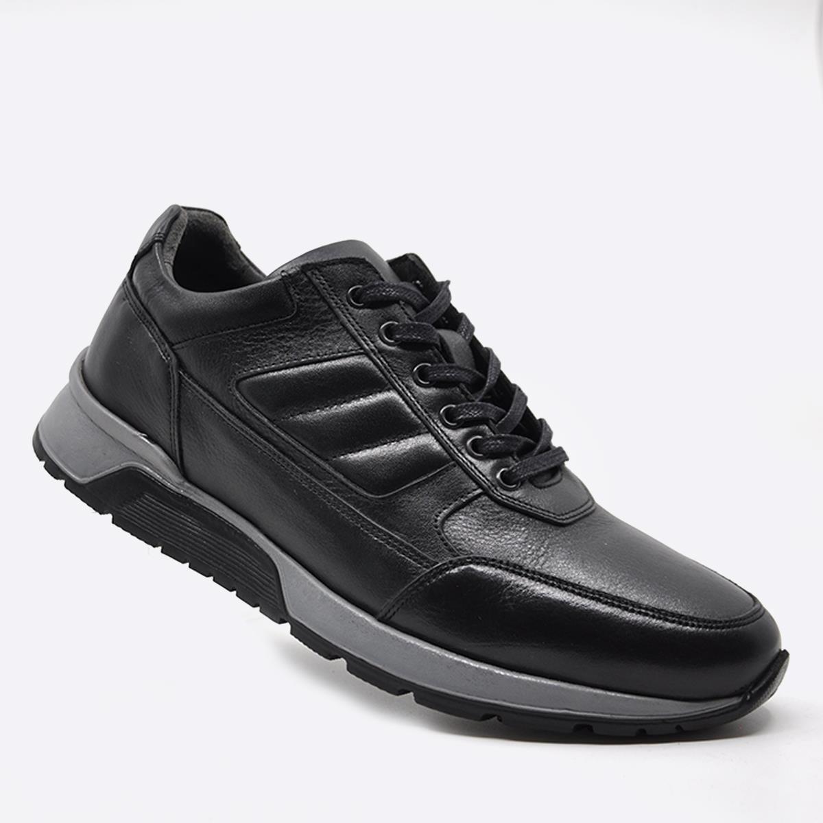 Fosco Siyah Hakiki Deri Sneaker Ayakkabı 2720 306