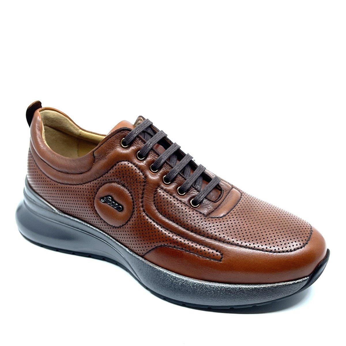 Fosco Taba Hakiki Deri Sneaker Ayakkabı 2725 686