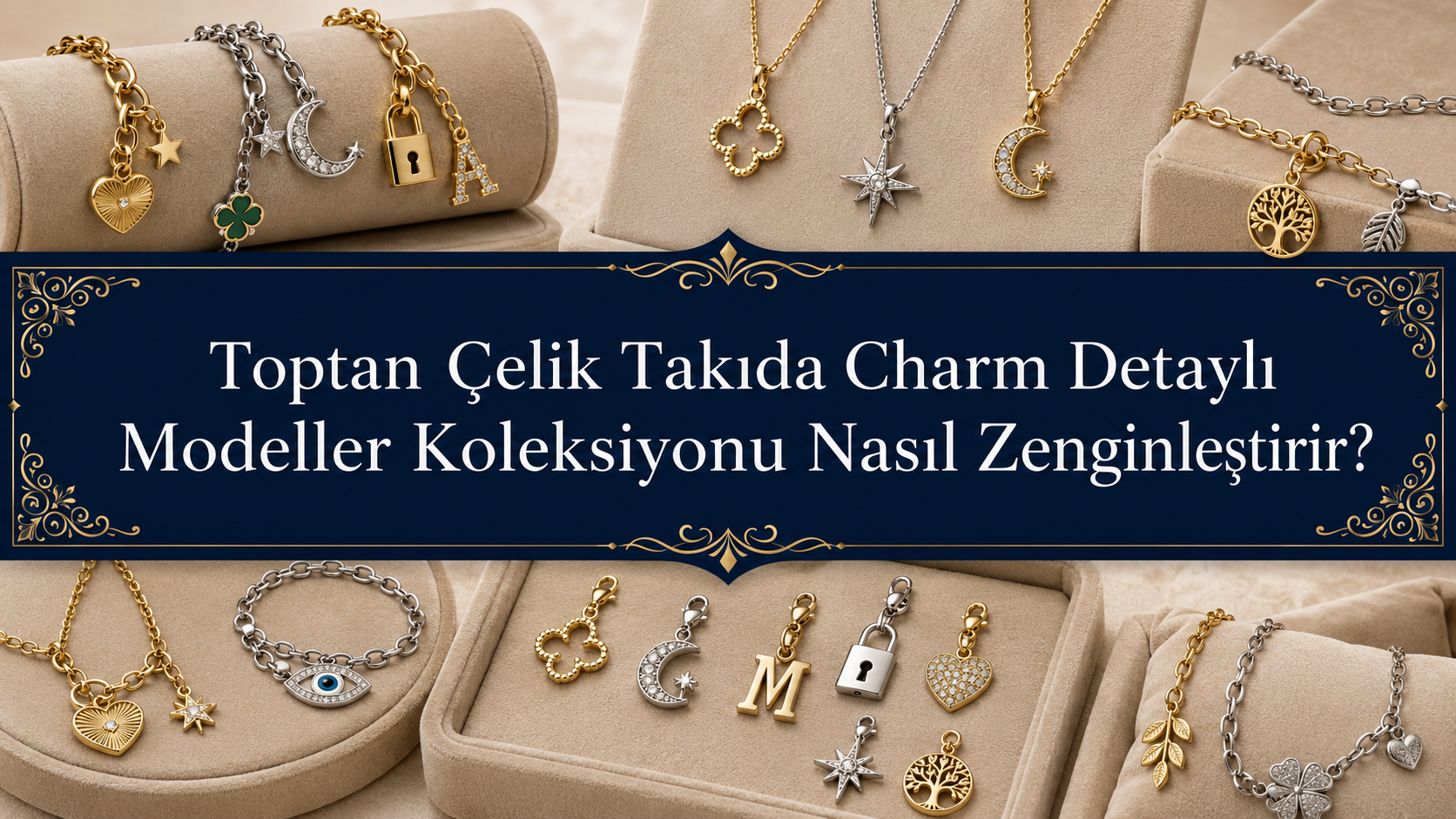 Toptan Çelik Takıda Charm Detaylı Modeller Koleksiyonu Nasıl Zenginleştirir?