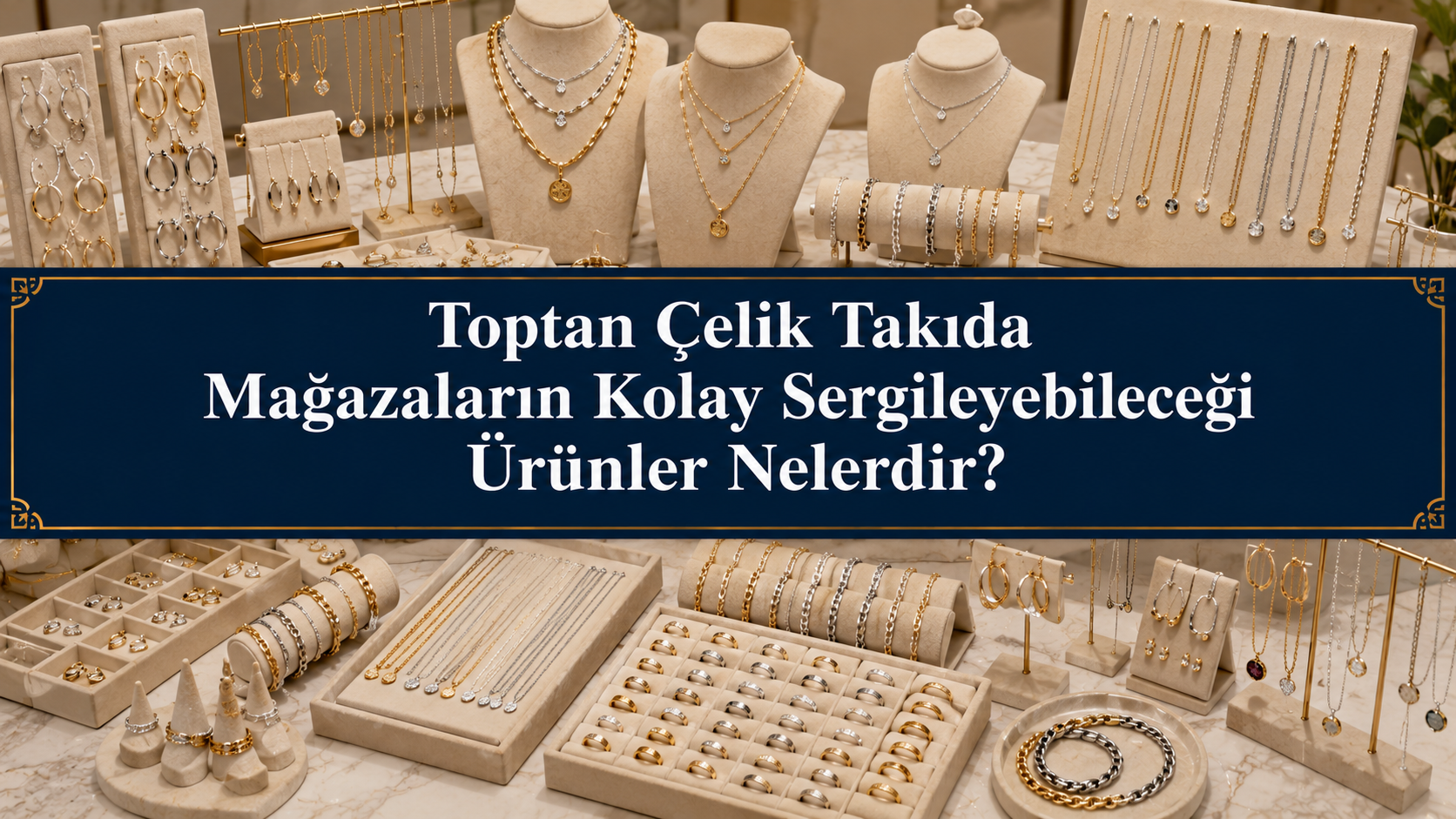 Toptan Çelik Takıda Mağazaların Kolay Sergileyebileceği Ürünler Nelerdir?