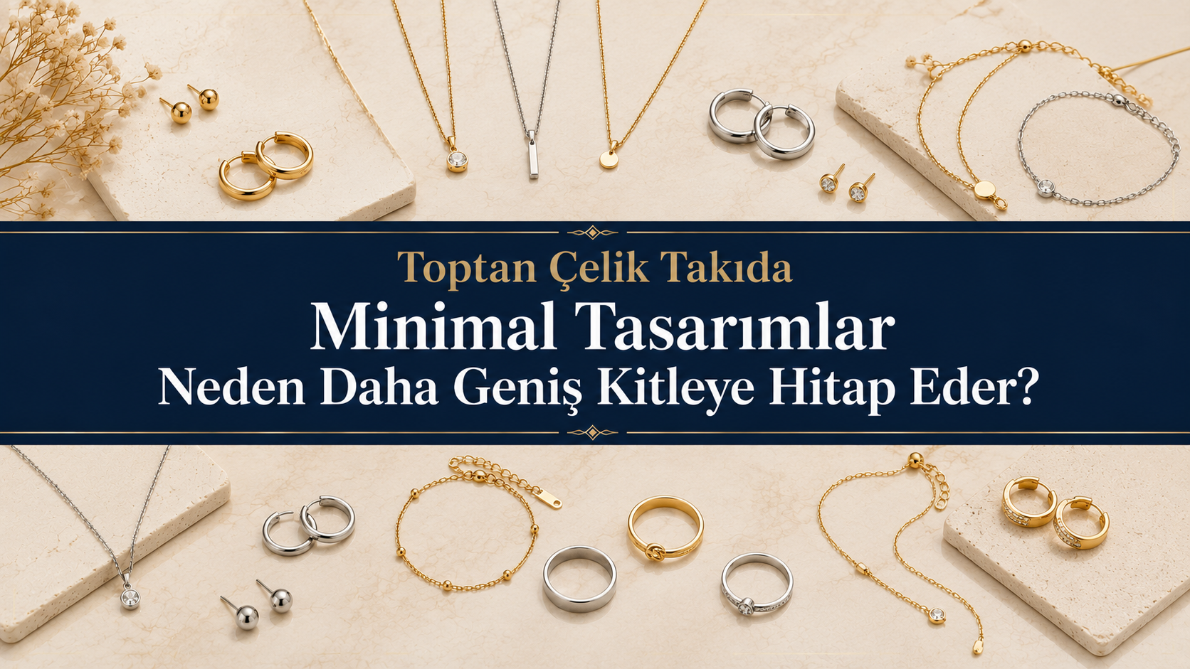 Toptan Çelik Takıda Minimal Tasarımlar Neden Daha Geniş Kitleye Hitap Eder?