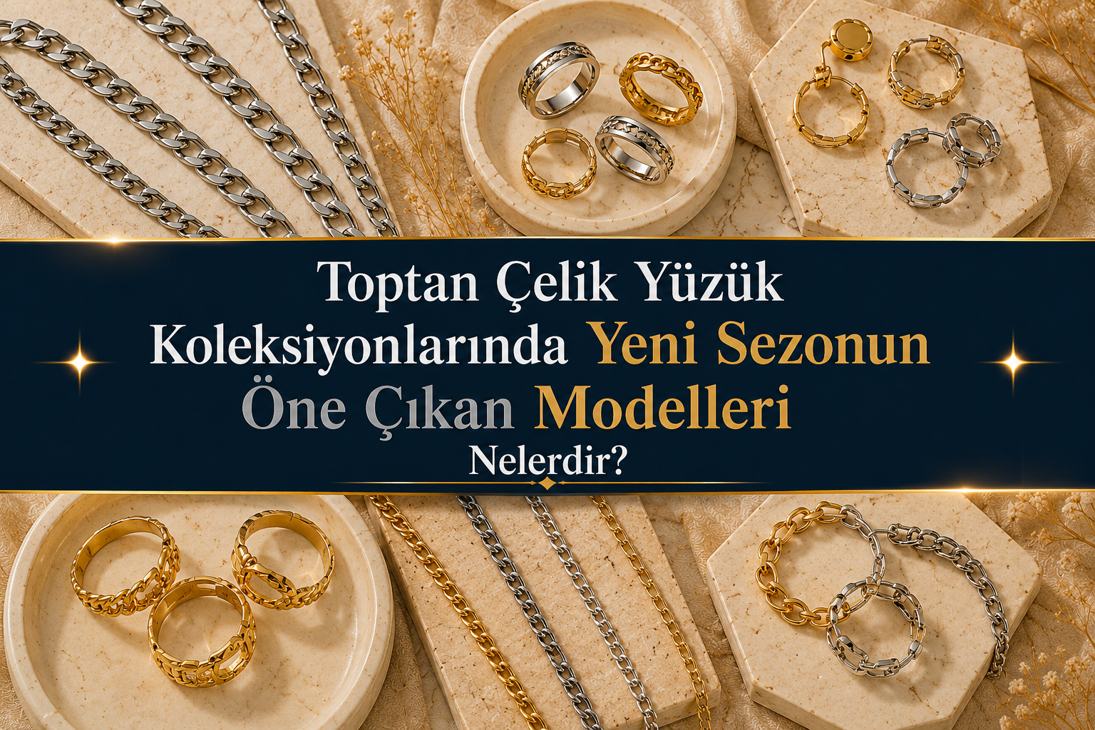 Toptan Çelik Yüzük Koleksiyonlarında Yeni Sezonun Öne Çıkan Modelleri Nelerdir?