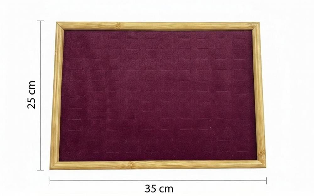Ahşap Yüzük Tablası  25X35cm