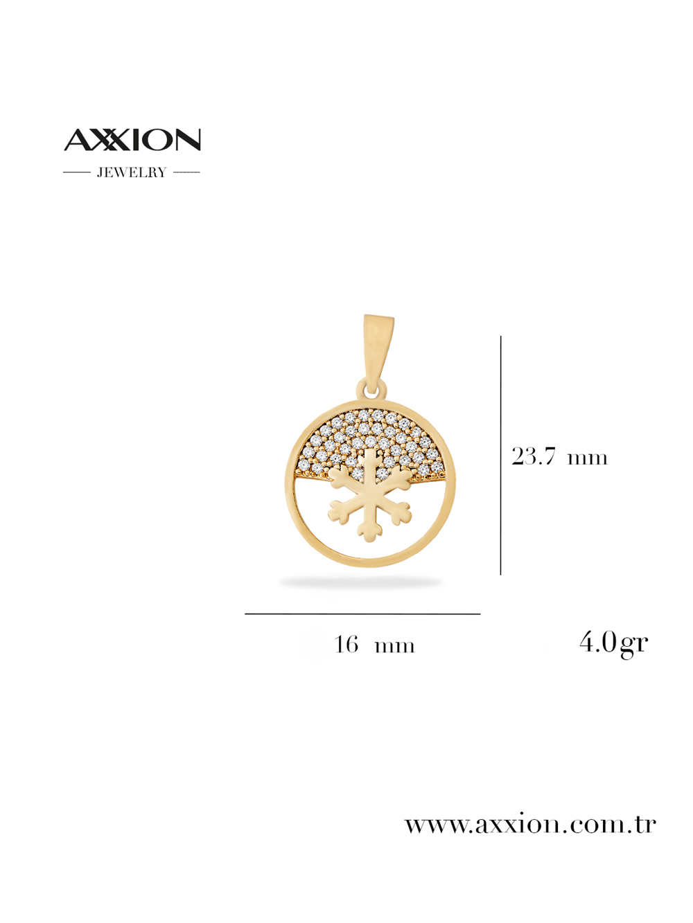 AXXION 14K Kolye Ucu GOLD