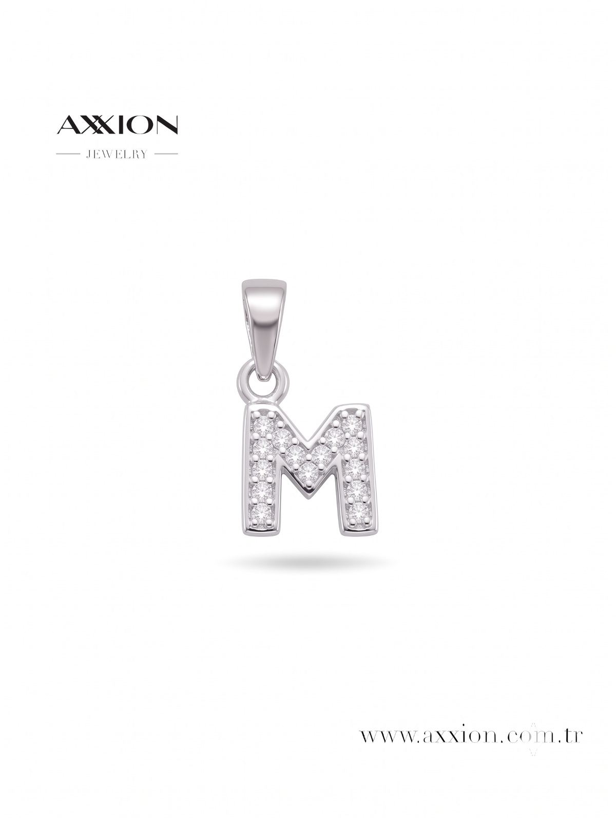 AXXION Harf Kolye Ucu SILVER