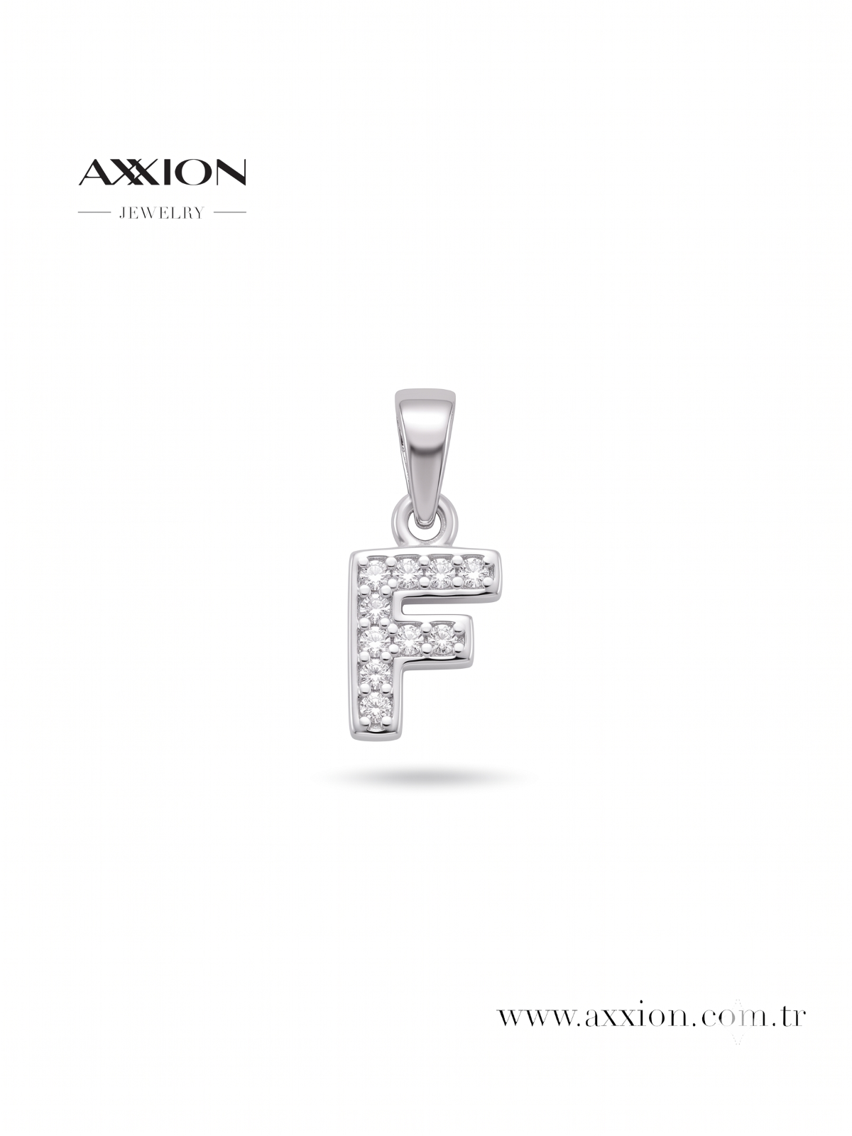 AXXION Harf Kolye Ucu SILVER