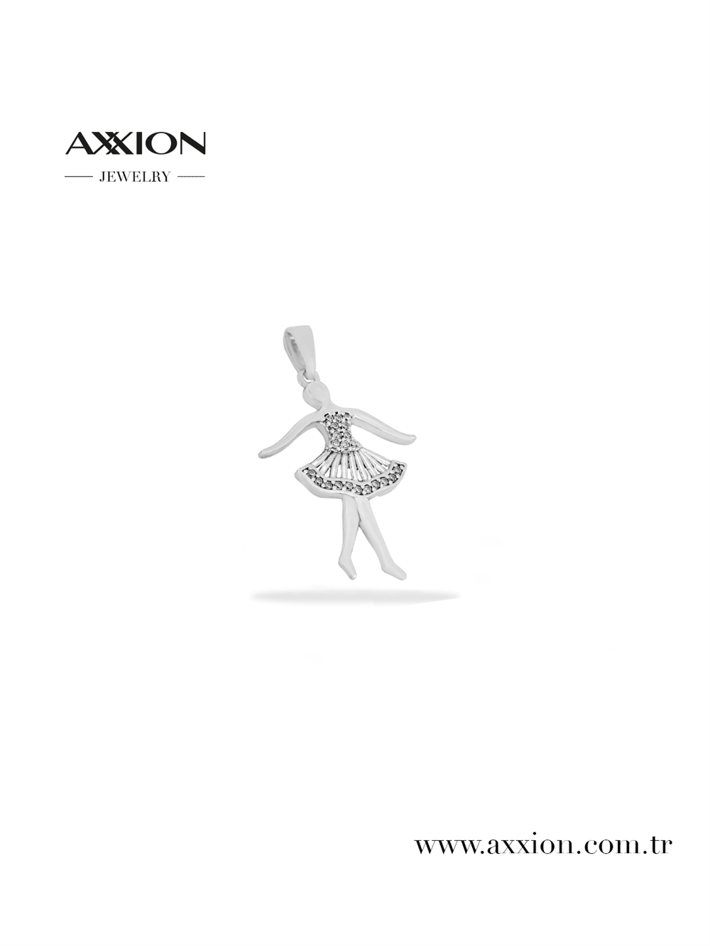 AXXION 14K Kolye Ucu SILVER