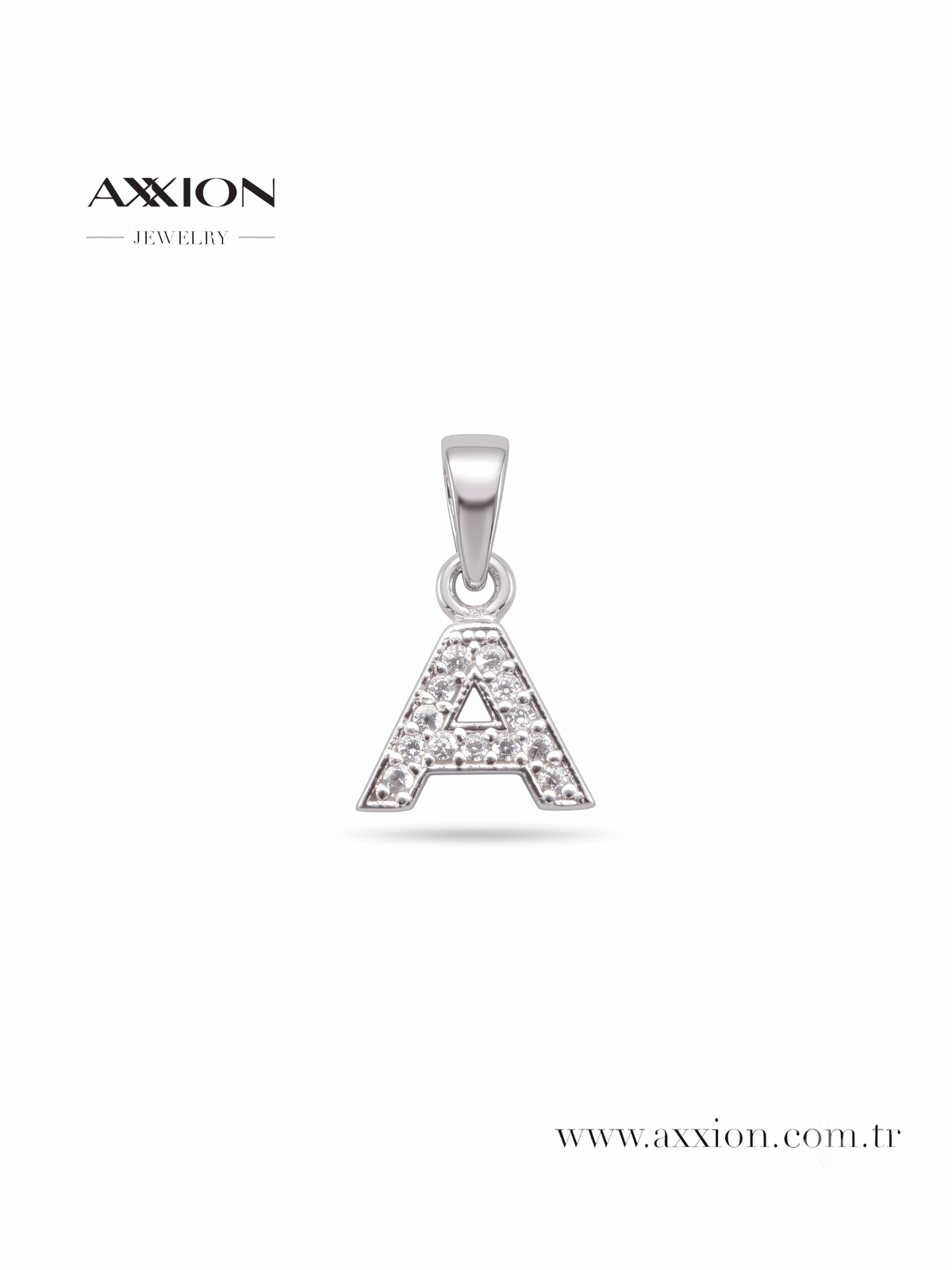 AXXION Harf Kolye Ucu SILVER