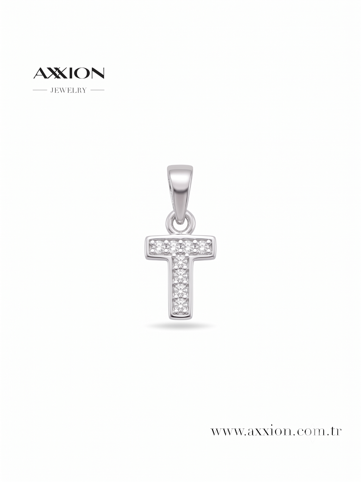 AXXION Harf Kolye Ucu SILVER