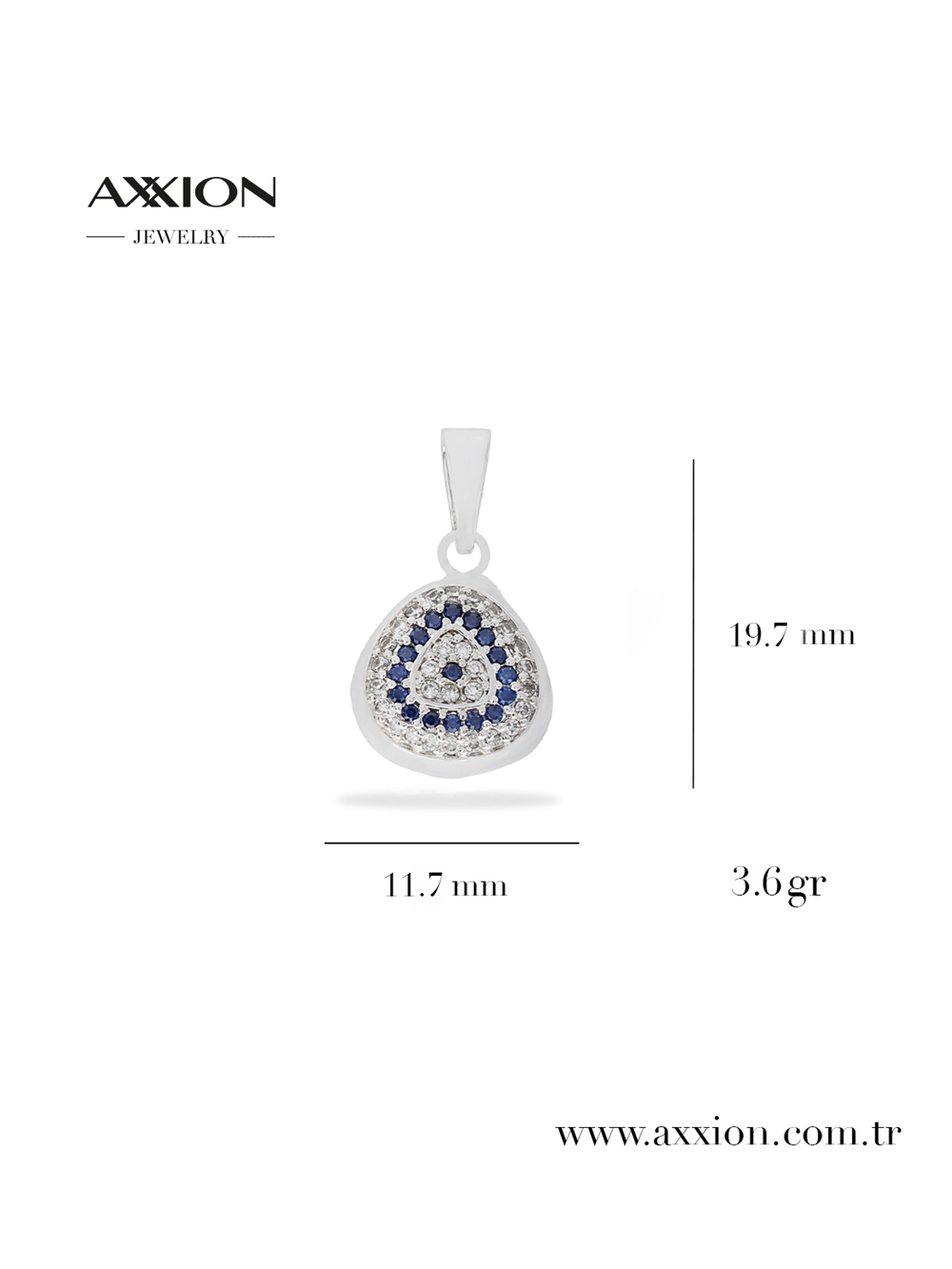 AXXION Kolye Ucu SILVER
