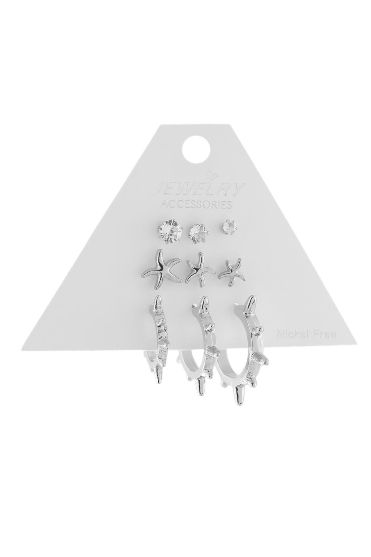 Bijuteri Küpe Silver