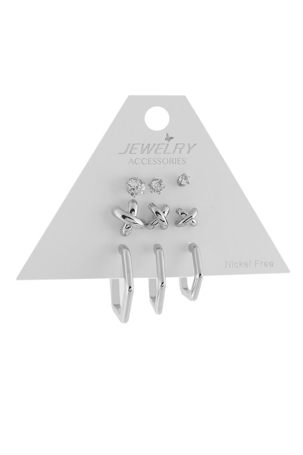 Bijuteri Küpe Silver