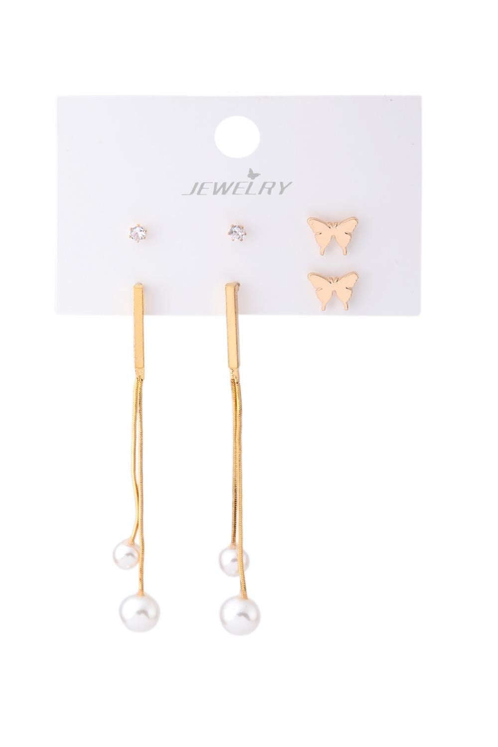 Bijuteri Set Küpe Gold