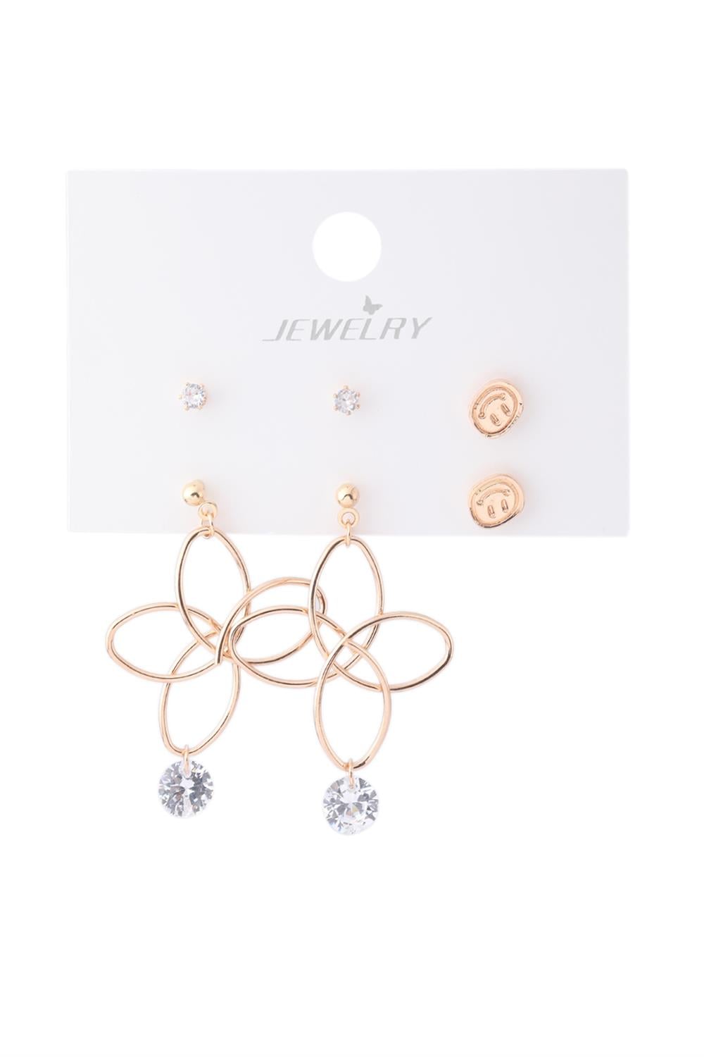 Bijuteri Set Küpe Gold