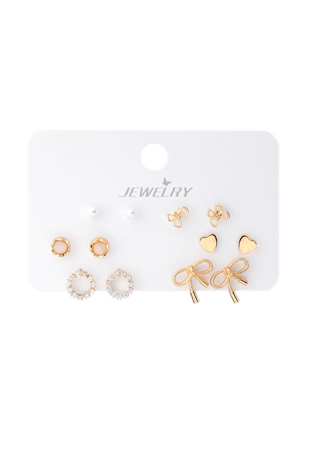 Bijuteri Set Küpe Gold