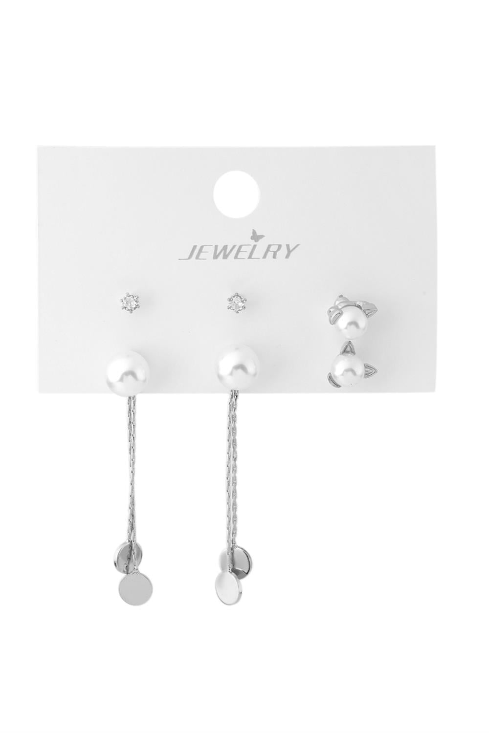 Bijuteri Set Küpe Silver