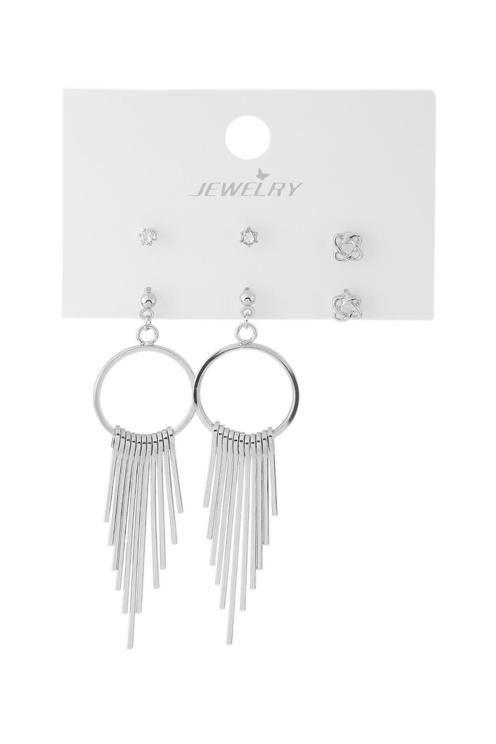 Bijuteri Set Küpe Silver