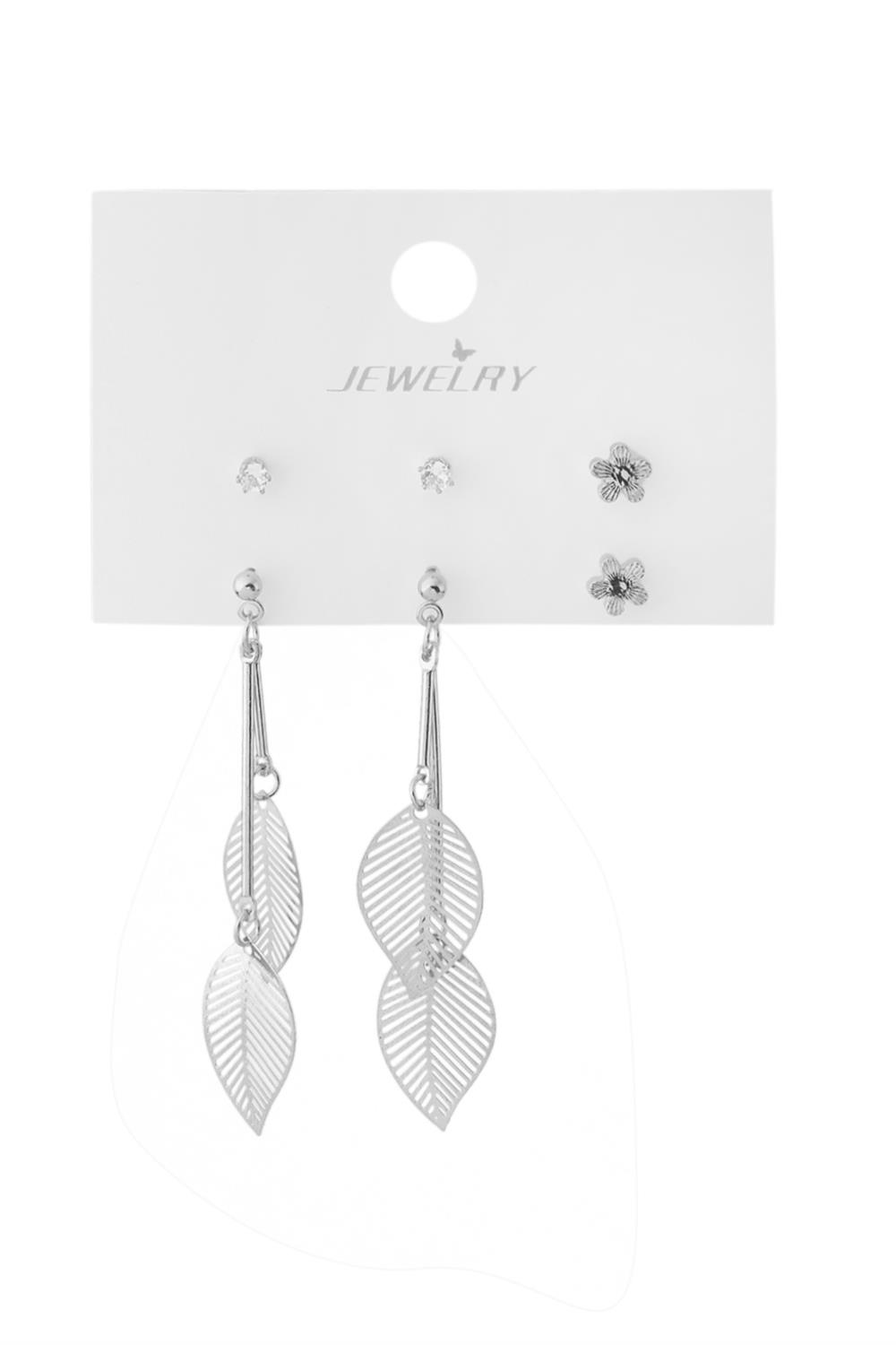 Bijuteri Set Küpe Silver