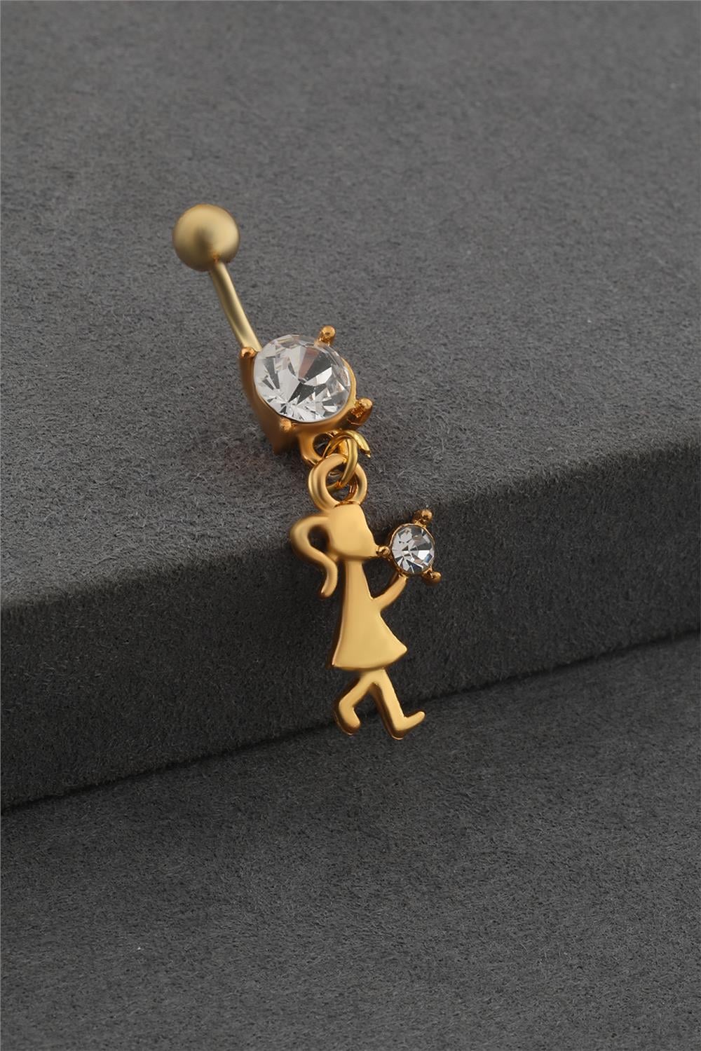 Çelik Göbek Piercing GOLD