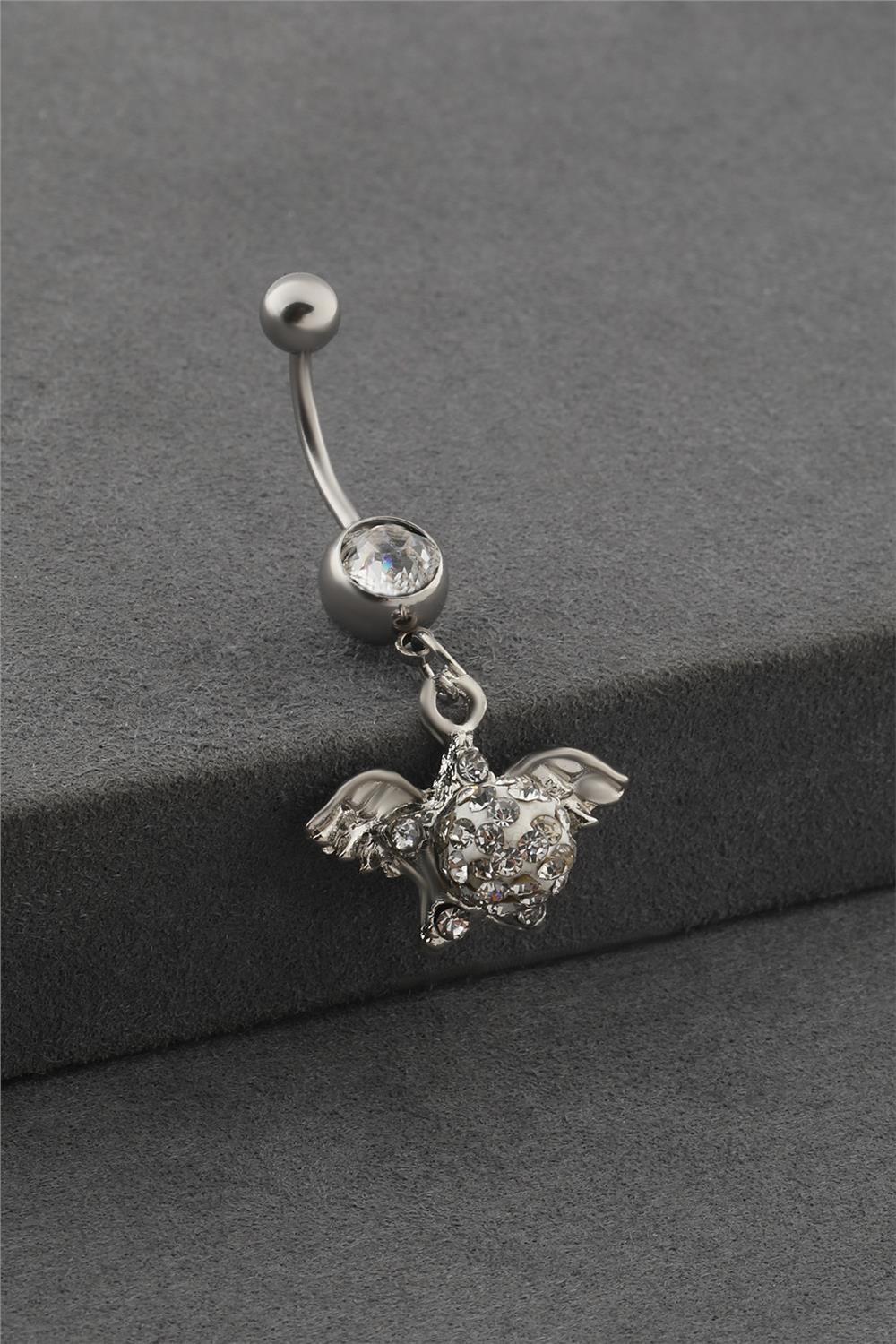 Çelik Göbek Piercing SILVER