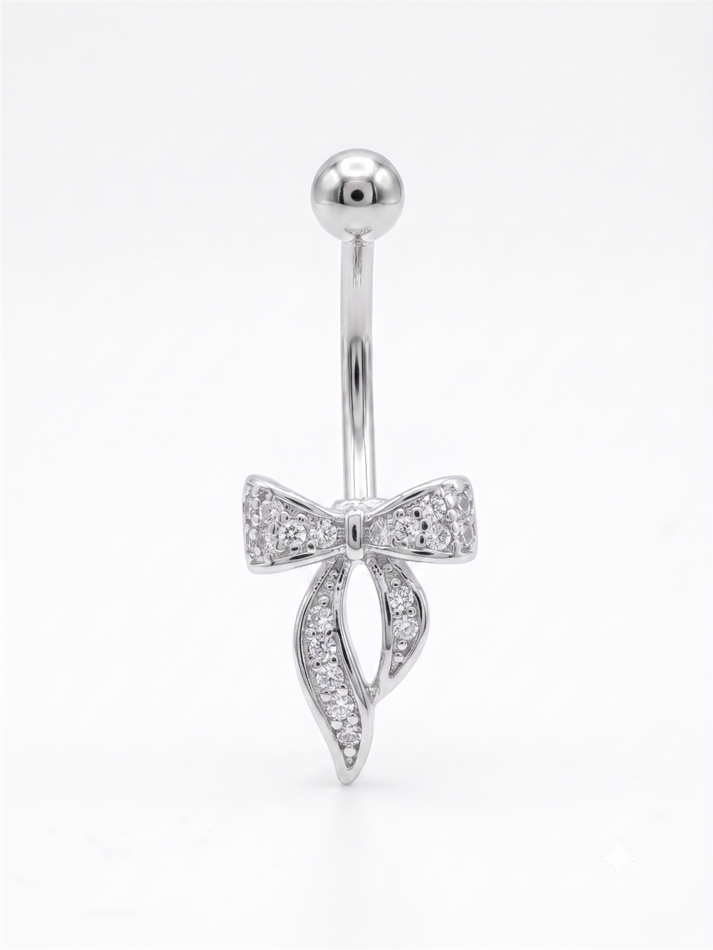Çelik Göbek Piercing SILVER