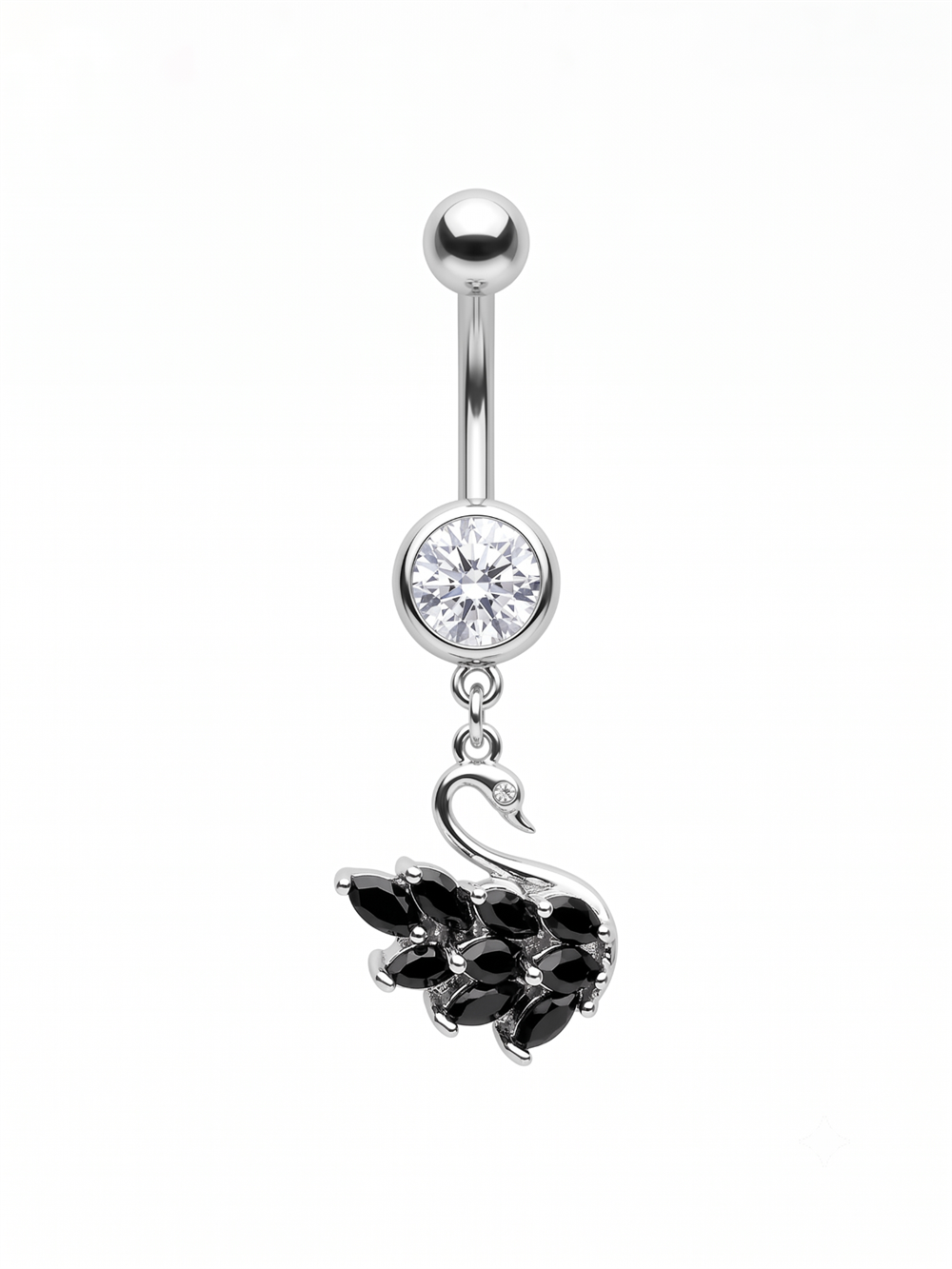 Çelik Göbek Piercing SILVER