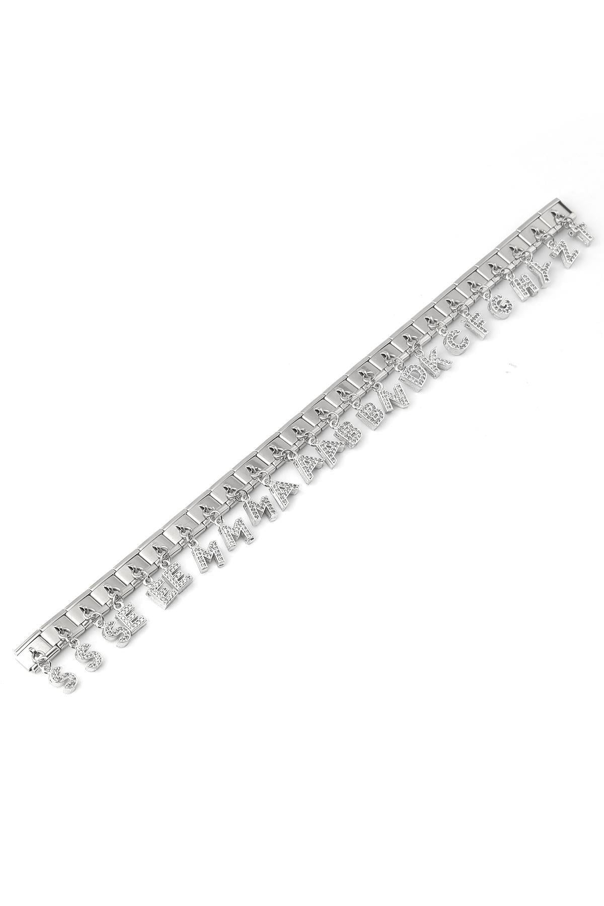 Çelik Harf Charm 24 lü