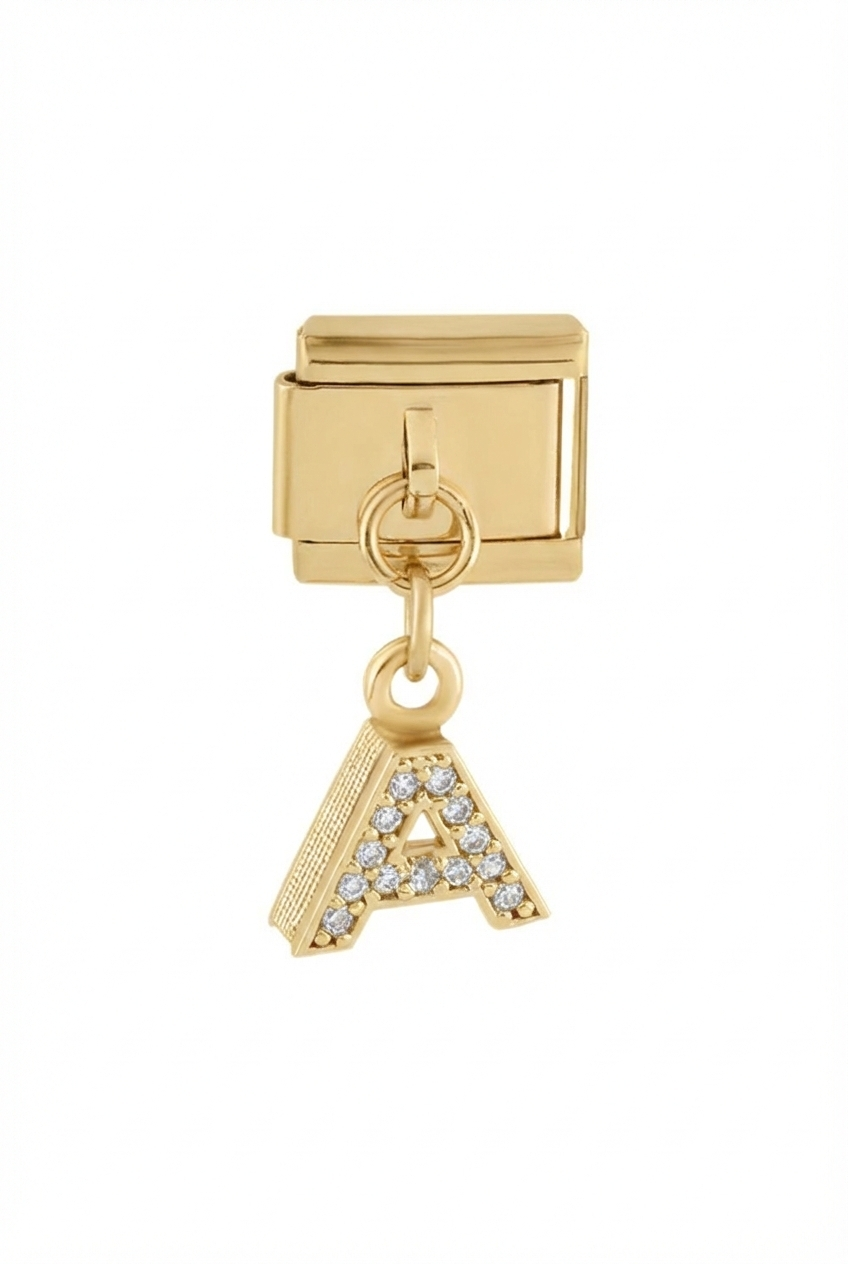 Çelik Harf Charm GOLD