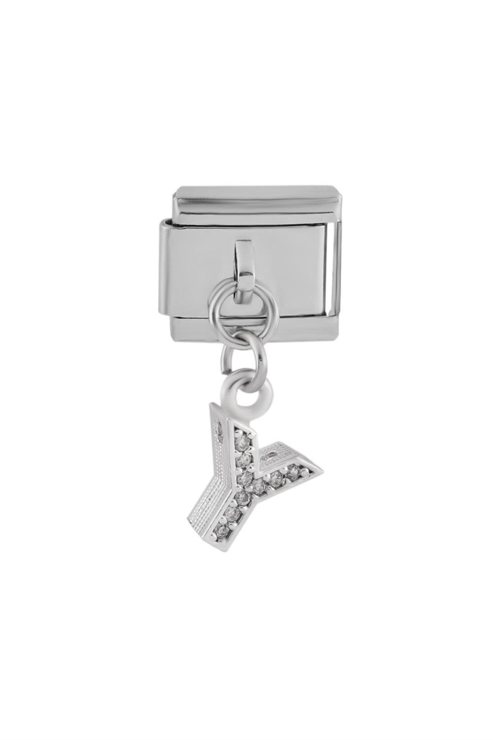 Çelik Harf Charm SILVER